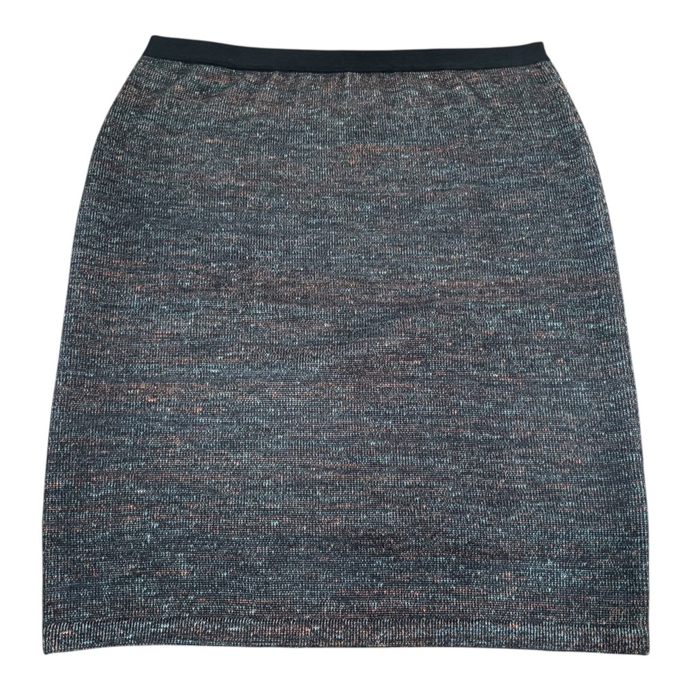 Peruvian Connection Baby Alpaca Pima Cotton Knee Length Knit Skirt size Large - Picture 1 of 6